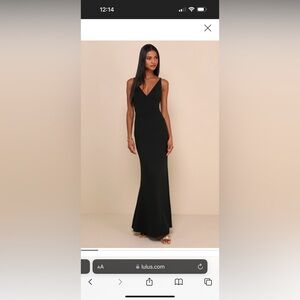Lulu’s Melora Black Sleeveless Maxi Dress, Small